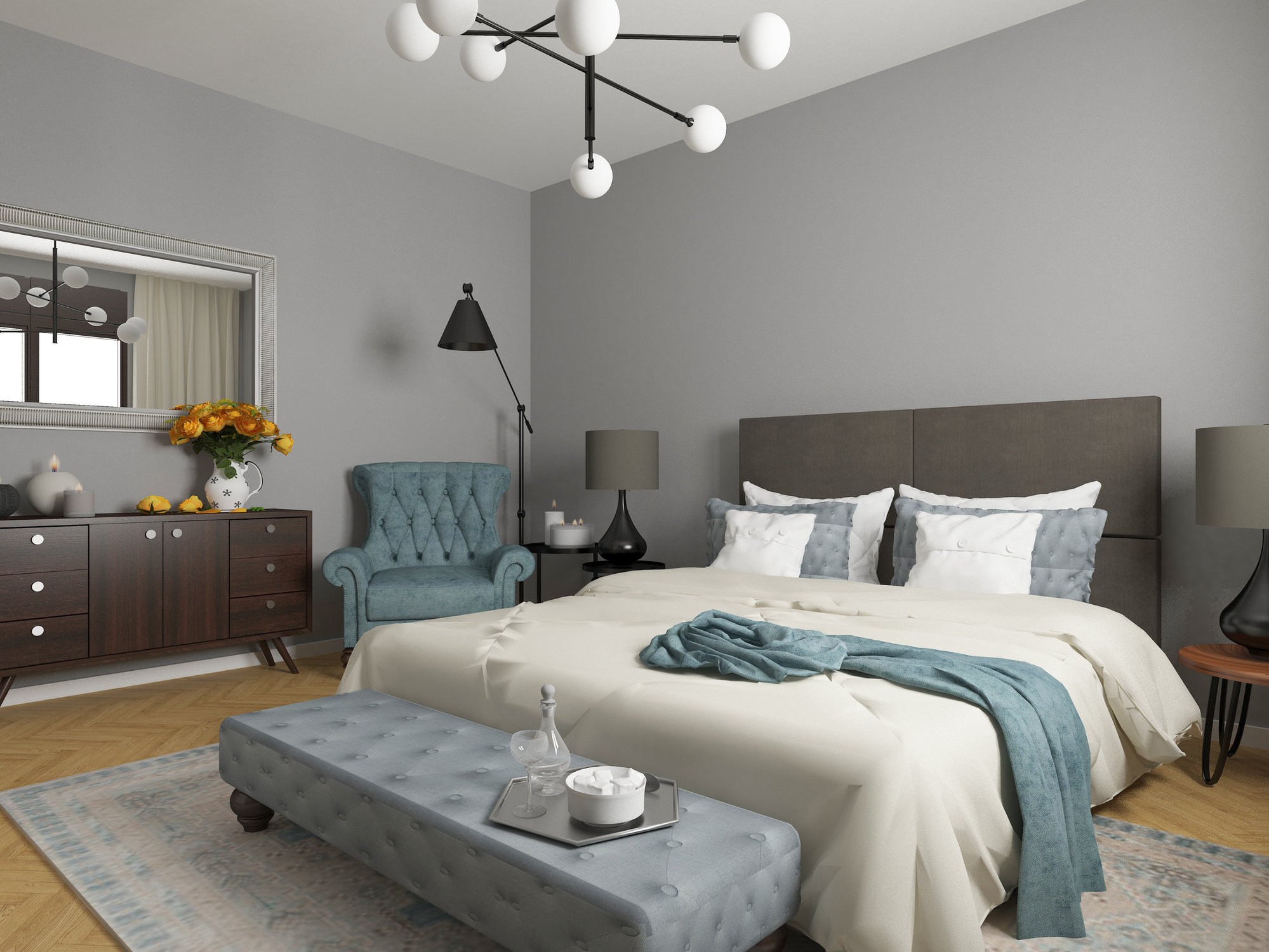 dream bedroom with elegant decor